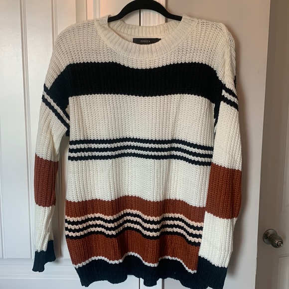 Striped crew neck sweater - Picture 1 of 3